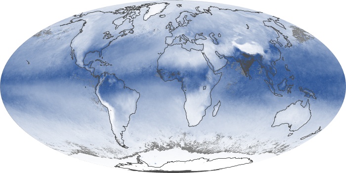 Global Map Water Vapor Image 13