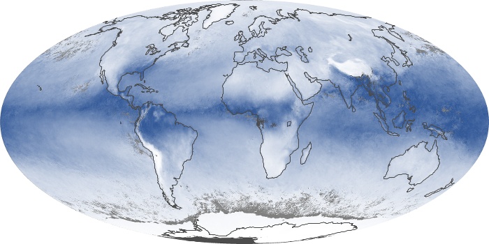 Global Map Water Vapor Image 24