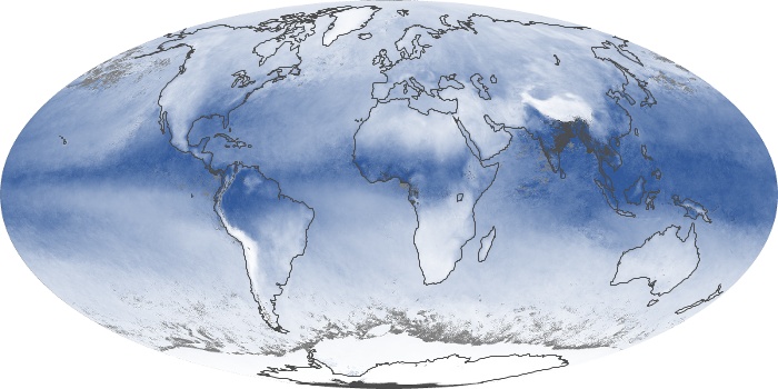 Global Map Water Vapor Image 25