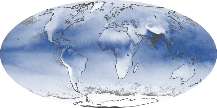 Global Map Water Vapor Image 37
