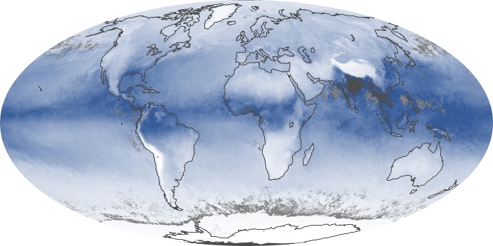 Global Map Water Vapor Image 49