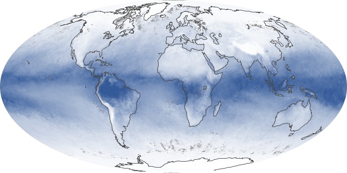 Global Map Water Vapor Image 53