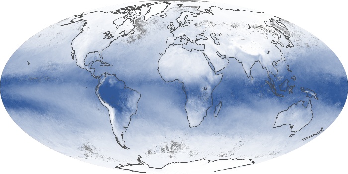 Global Map Water Vapor Image 54