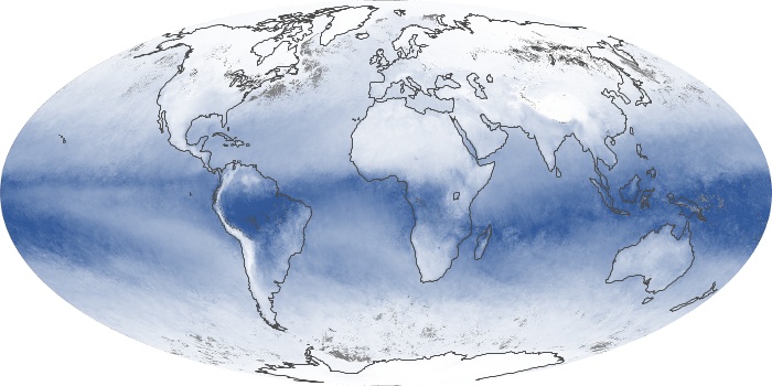 Global Map Water Vapor Image 56