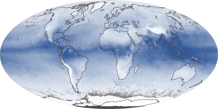Global Map Water Vapor Image 60