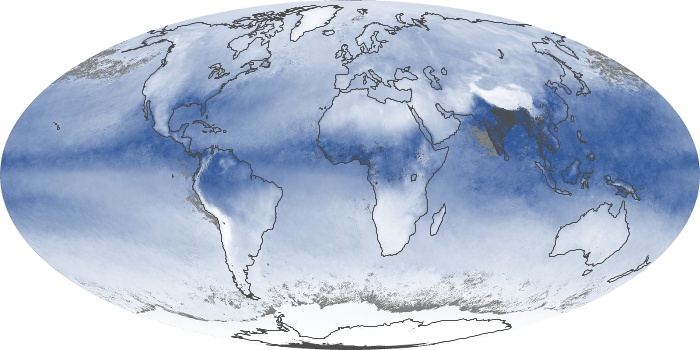 Global Map Water Vapor Image 61