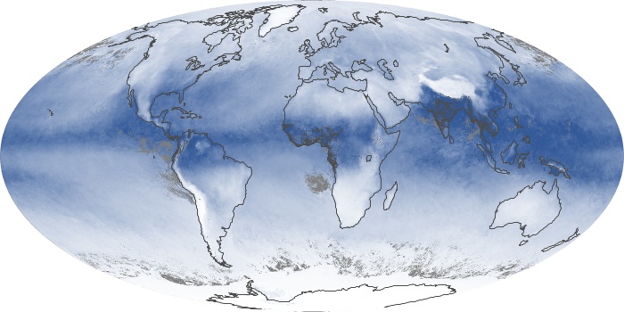 Global Map Water Vapor Image 62