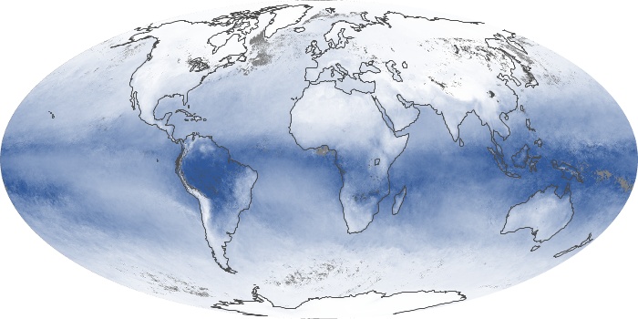 Global Map Water Vapor Image 67