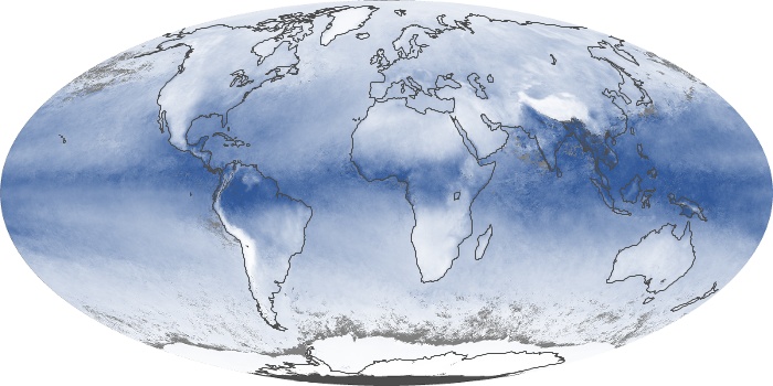 Global Map Water Vapor Image 72