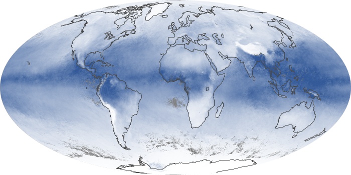 Global Map Water Vapor Image 75