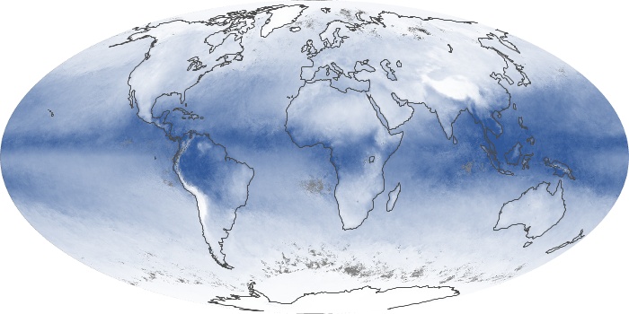 Global Map Water Vapor Image 76
