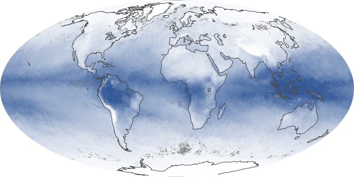 Global Map Water Vapor Image 77