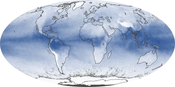 Global Map Water Vapor Image 84