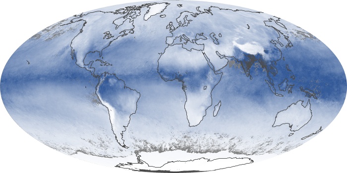 Global Map Water Vapor Image 85