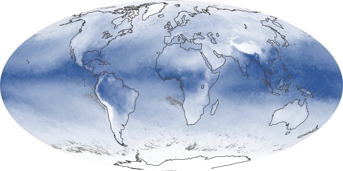 Global Map Water Vapor Image 87