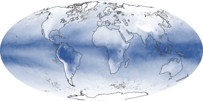 Global Map Water Vapor Image 89