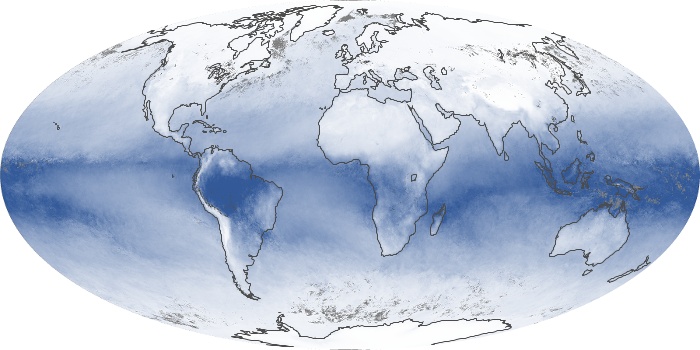 Global Map Water Vapor Image 91