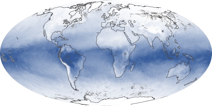 Global Map Water Vapor Image 92