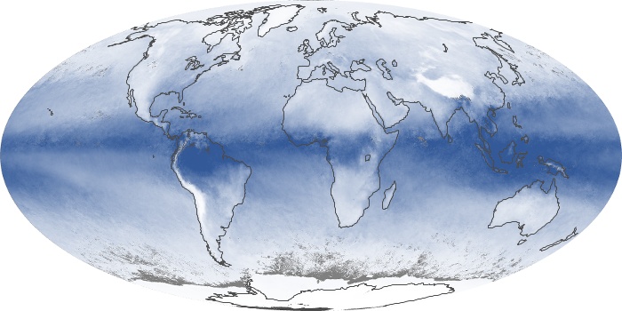 Global Map Water Vapor Image 95