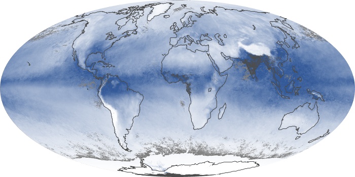 Global Map Water Vapor Image 97