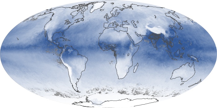 Global Map Water Vapor Image 98