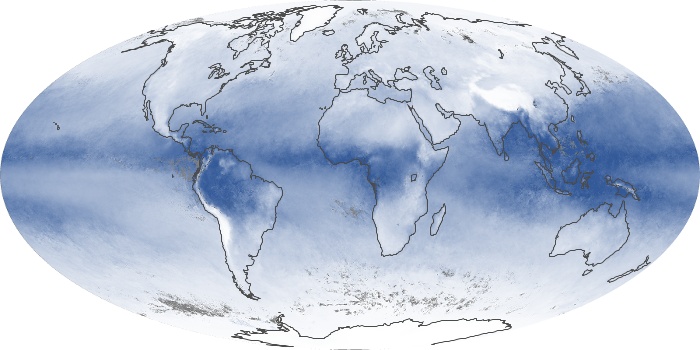 Global Map Water Vapor Image 100