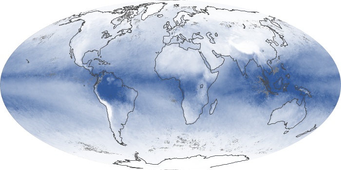 Global Map Water Vapor Image 101