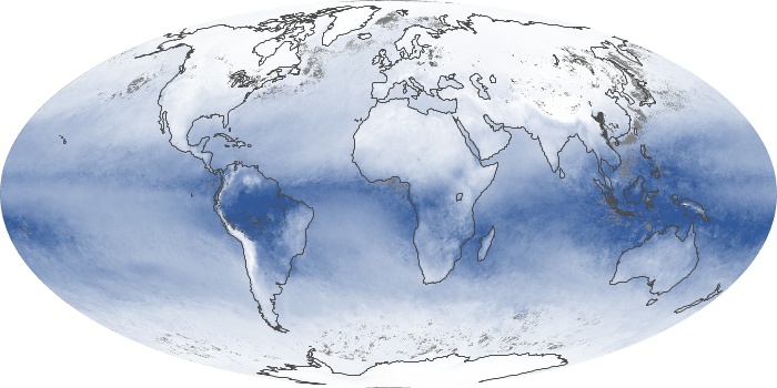 Global Map Water Vapor Image 103