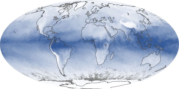 Global Map Water Vapor Image 107