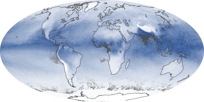Global Map Water Vapor Image 110