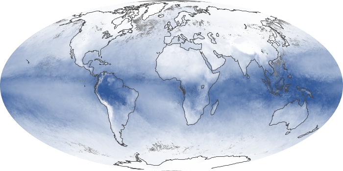 Global Map Water Vapor Image 114