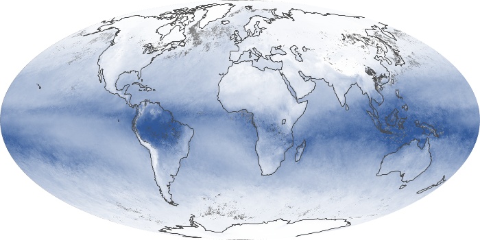 Global Map Water Vapor Image 115
