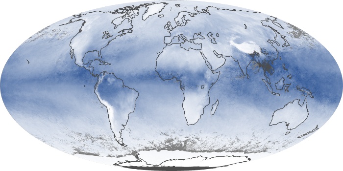 Global Map Water Vapor Image 120
