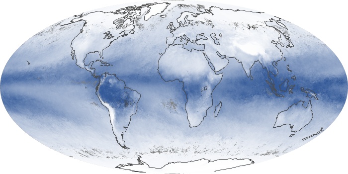 Global Map Water Vapor Image 125