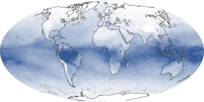Global Map Water Vapor Image 127