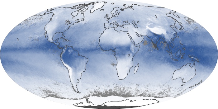 Global Map Water Vapor Image 132