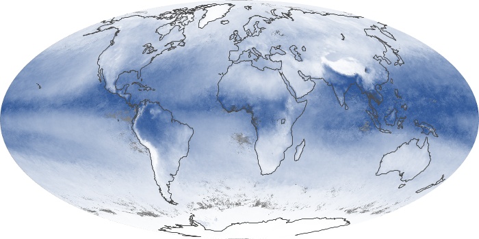Global Map Water Vapor Image 135