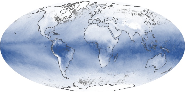 Global Map Water Vapor Image 152