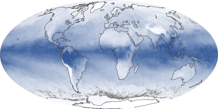 Global Map Water Vapor Image 155