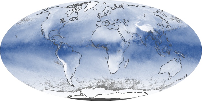 Global Map Water Vapor Image 156