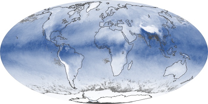 Global Map Water Vapor Image 157