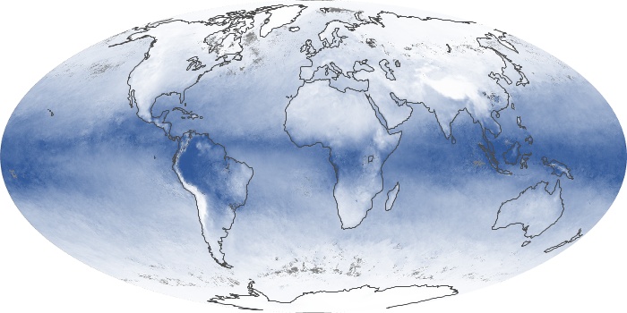Global Map Water Vapor Image 161
