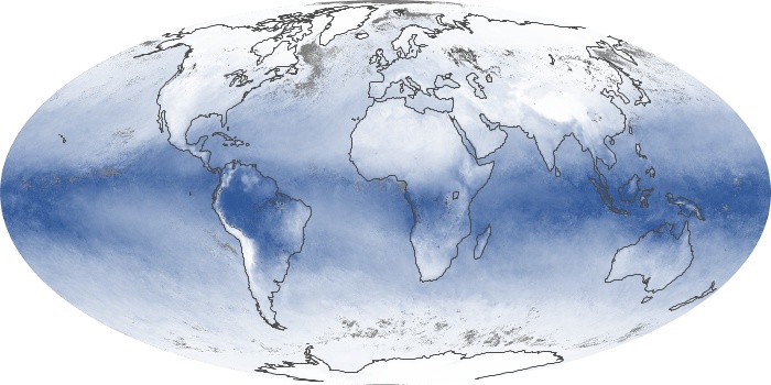 Global Map Water Vapor Image 162