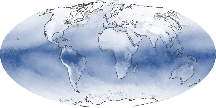 Global Map Water Vapor Image 163