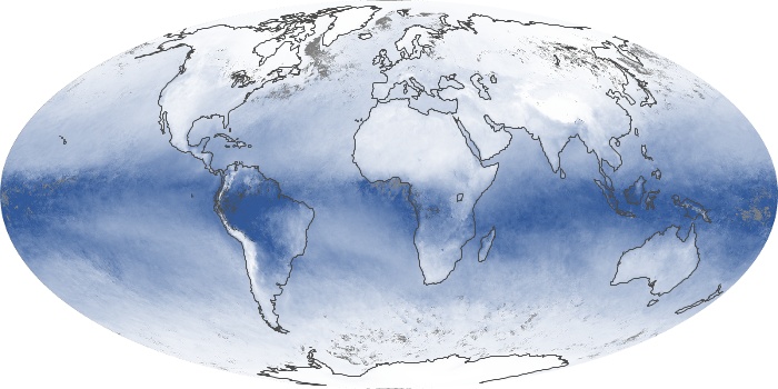 Global Map Water Vapor Image 164