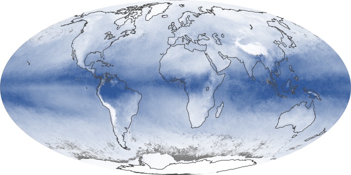 Global Map Water Vapor Image 167