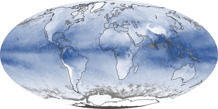 Global Map Water Vapor Image 168