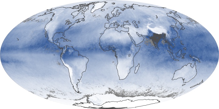 Global Map Water Vapor Image 169