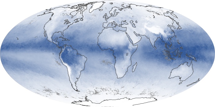 Global Map Water Vapor Image 172