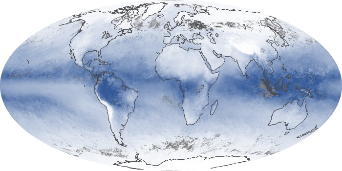 Global Map Water Vapor Image 173